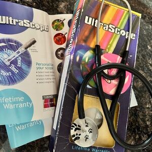UltraScope Stethoscope with Paw Print Design